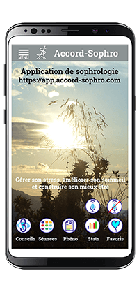 lancez l'application accord-sophro pour gérer votre stress